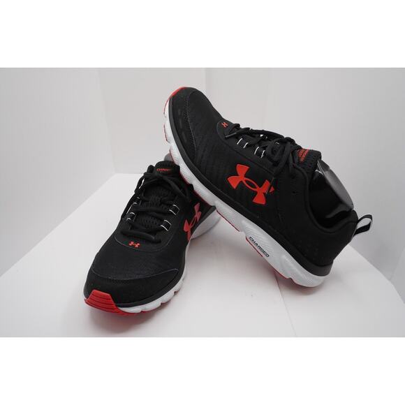 Under Armour UA CHARGED ASSERT 8 Black Orange White 10.5 active gym casual 34-03 - Picture 8 of 12